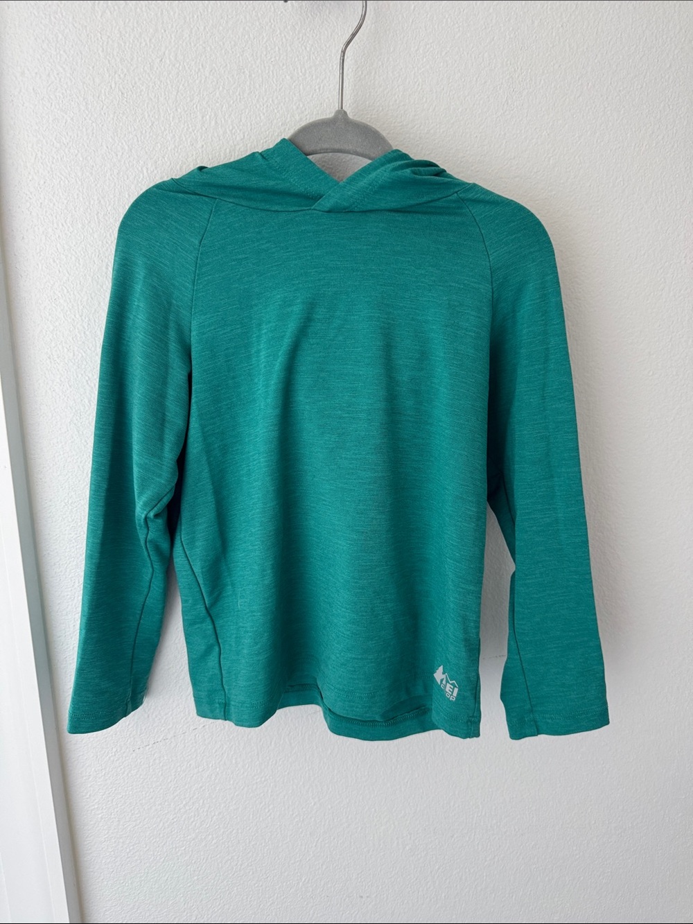 • REI • 3T Teal Green Lightweight Hooded Long-Sleeve Pullover